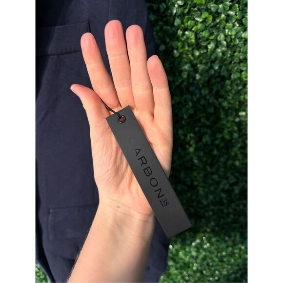 Carbon38 Oversized Scuba Blazer Dark Blue Sz XS NWT - Picture 3 of 6